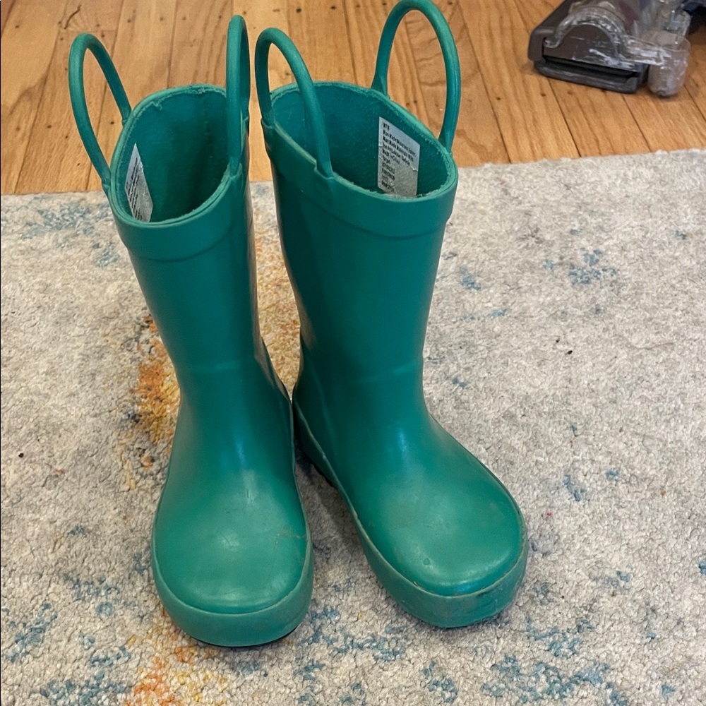 Target Kids Teal Rain Boots